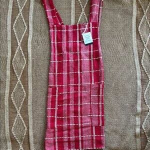 Sur La Table Red Plaid Apron